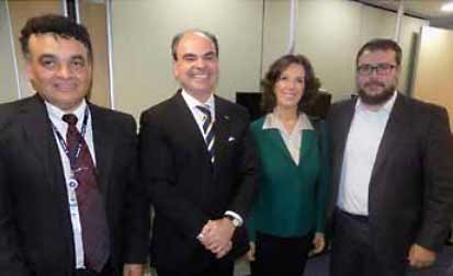 Sebastião Cavalcante, Renato Pacheco Neto, Giselle Welter (coordinator of the Human Capital Committee) and Marcelo Godinho.